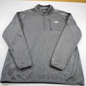 AFTCO Men's Gray Long Sleeve Quarter-zip Aftech Jacket Size L